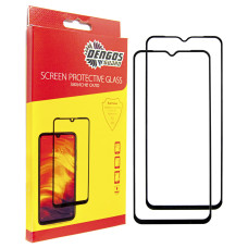 Захисне скло Dengos для Xiaomi Redmi A7 Pro Black Full Glue (DG-TG2P-102) 2 шт.