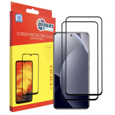 Захисне скло Dengos для Xiaomi Redmi Note 15 Pro 5G Black Full Glue (DG-TG2P-97) 2 шт.
