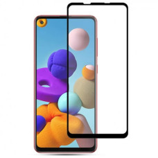 Защитное стекло для Samsung Galaxy A31 SM-315 Black, 0.3мм, 4D ARC, Люкс (Z15257)