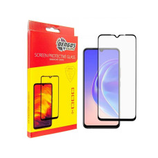 Защитное стекло Dengos для Vivo V21e Black Full Glue (TGFG-193)