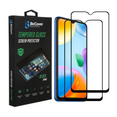 Защитное стекло BeCover для Xiaomi Redmi 10C Black (707451)
