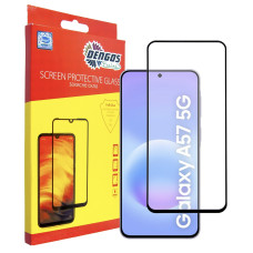 Захисне скло Dengos SuperD для Samsung Galaxy A57 SM-A576/A37 SM-A376 Black Full Glue (TGFG-SD-09)