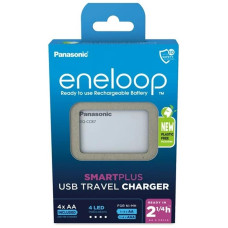 Зарядний пристрій Panasonic USB in/out з функцією Power Bank+4AA 2000 mAh