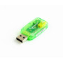 Звуковая карта Gembird SC-USB-01 Green